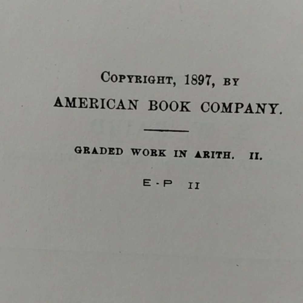 Antique Book Collection copyright 1892-1910 - Picture 7 of 15